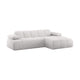 WOOOD Mojo chaise longue bank rechts bouclé Ecru Melange