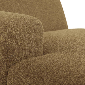 WOOOD Mojo Base chaise longue bank arm links bouclé Geel/Bruin