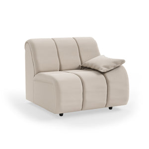 HKliving Wave bank right low arm Cosy Beige