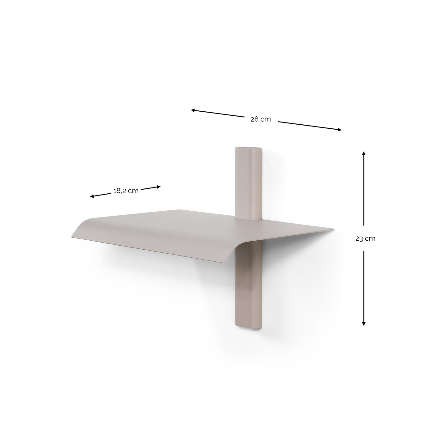 Spinder Design Hola 1 wandplank Silky Taupe