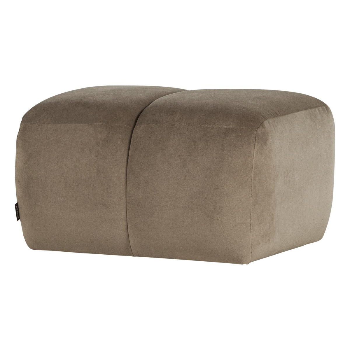 WOOOD Mojo poef velvet Khaki
