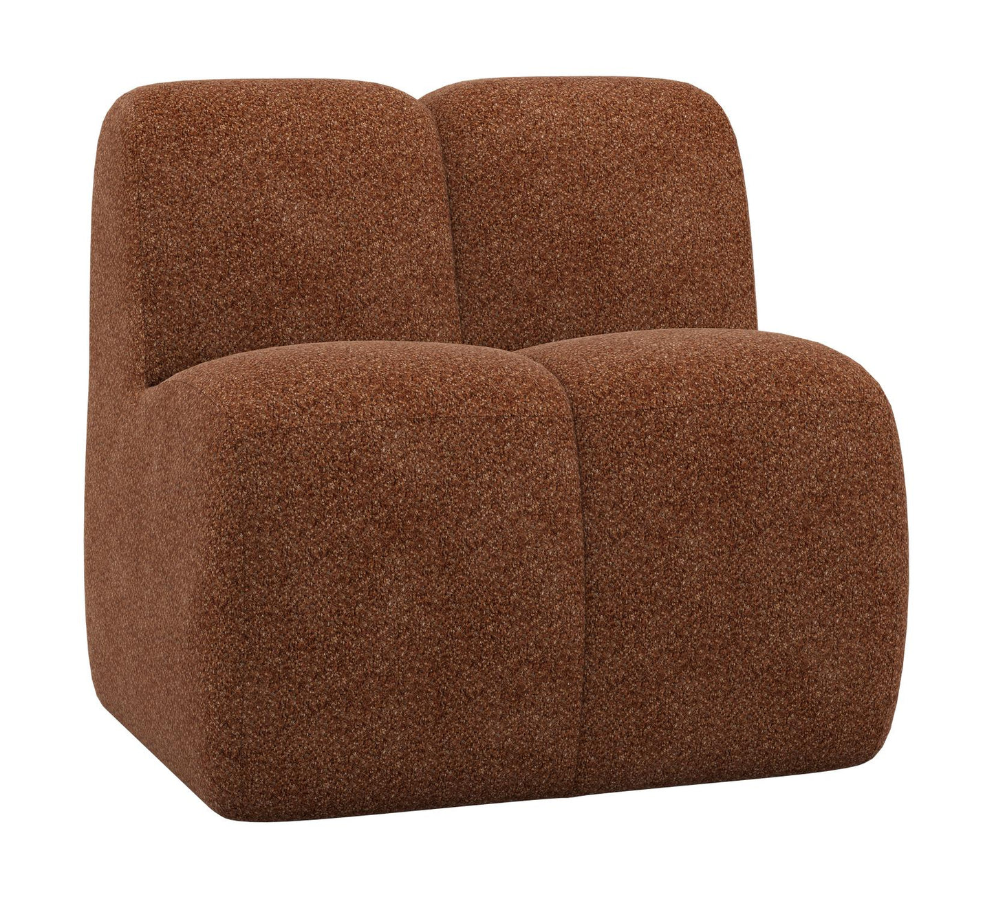 WOOOD Mojo eetbank 84 cm met rugleuning Wollig Roestbruin