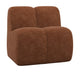 WOOOD Mojo eetbank 84 cm met rugleuning Wollig Roestbruin