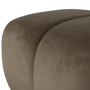 WOOOD Mojo poef velvet Taupe