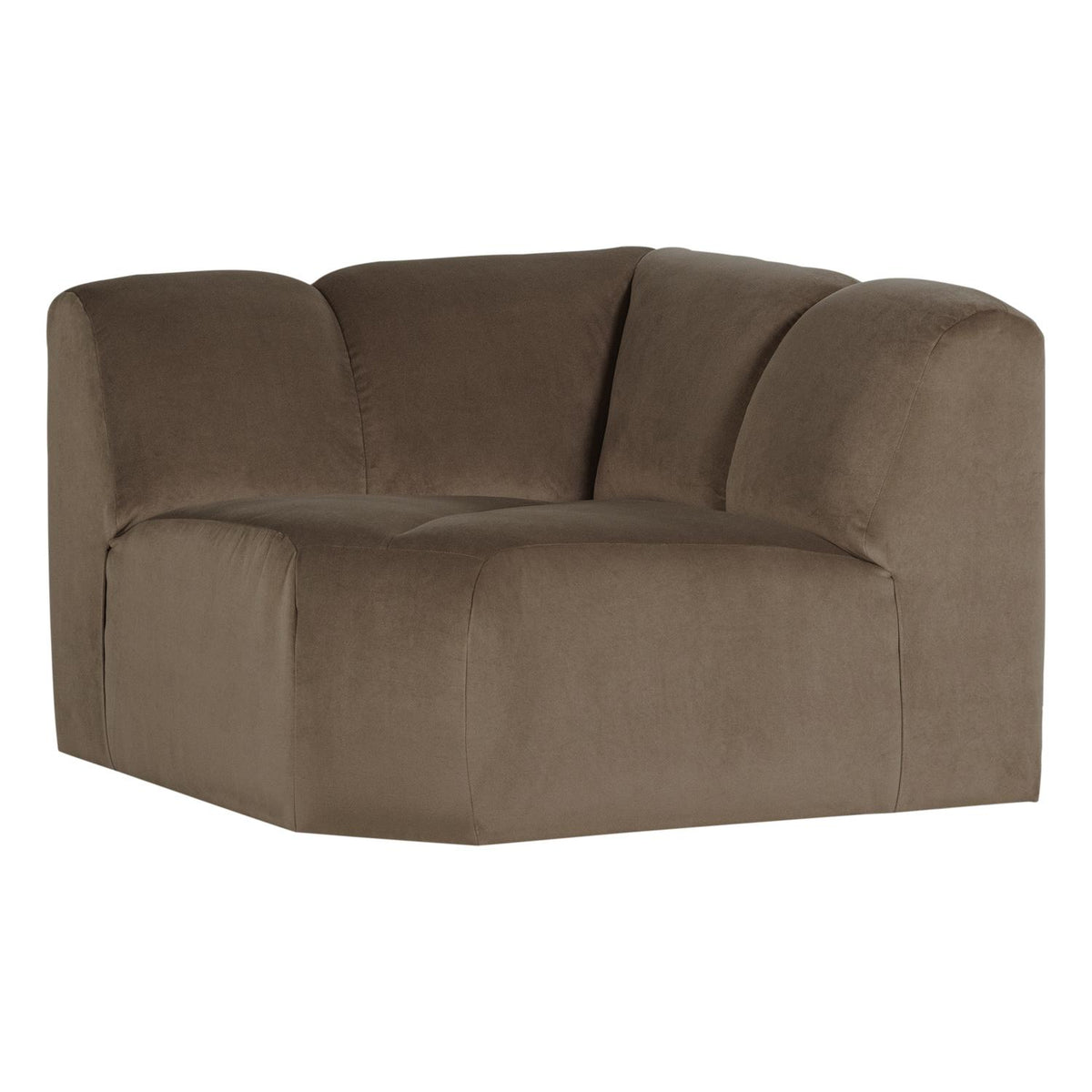 WOOOD Mojo bank hoekelement recht velvet Taupe