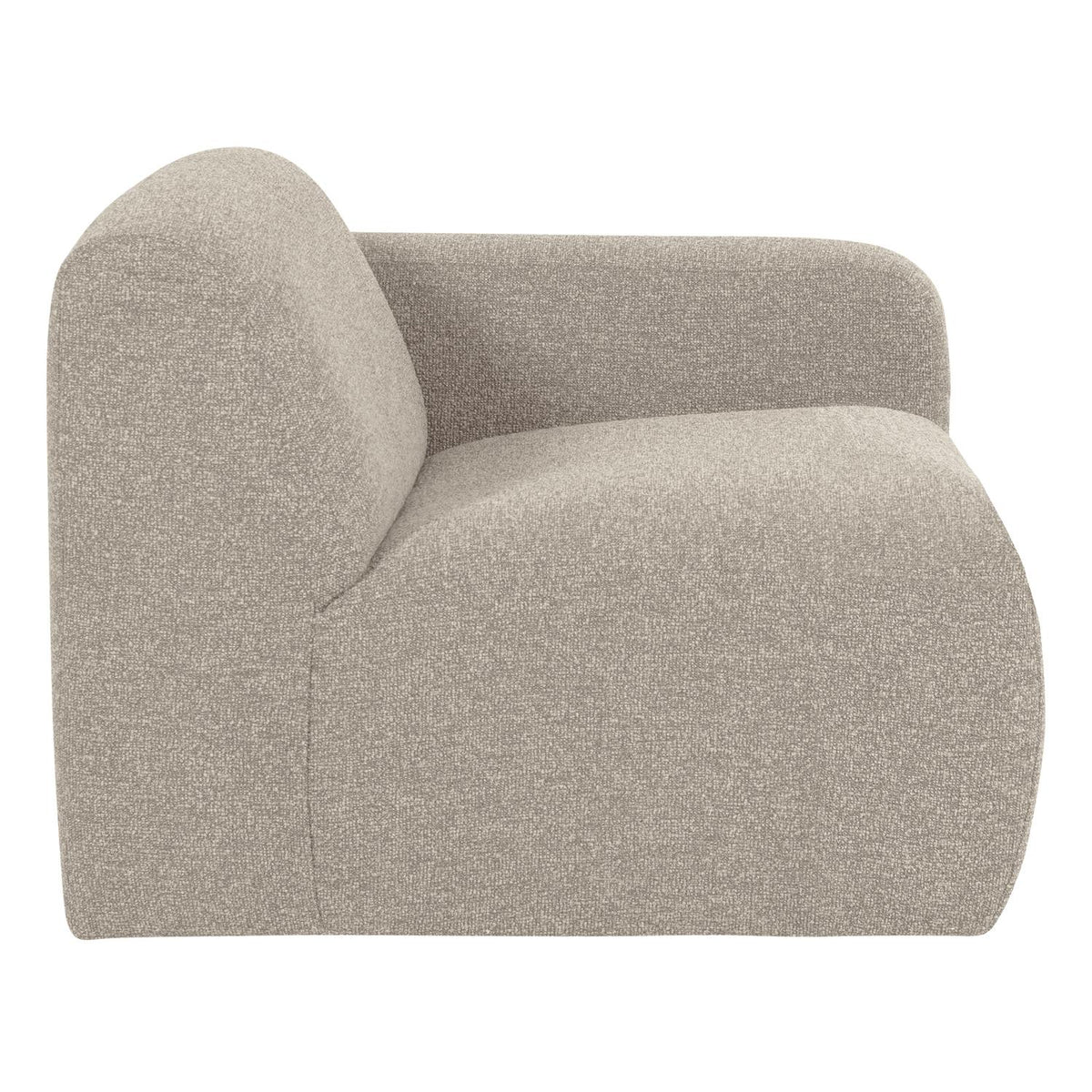 WOOOD Mojo Base 1-zits bank arm rechts bouclé Beige