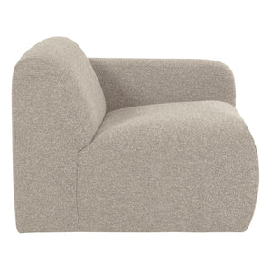 WOOOD Mojo Base 1-zits bank arm rechts bouclé Beige