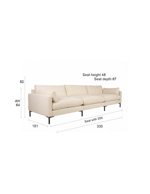 Zuiver Summer bank 4,5-zits Beige