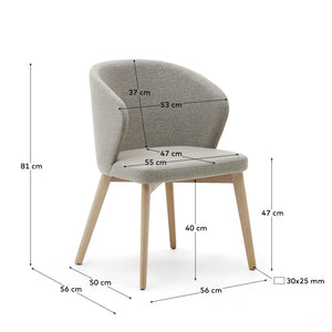 Kave Home Darice eetkamerstoel Bown Natural
