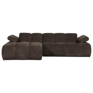WOOOD Mojo chaise longue bank links ribstof Bruin