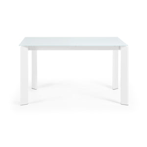 Kave Home Axis eettafel uitschuifbaar 140/200x90 cm Wit