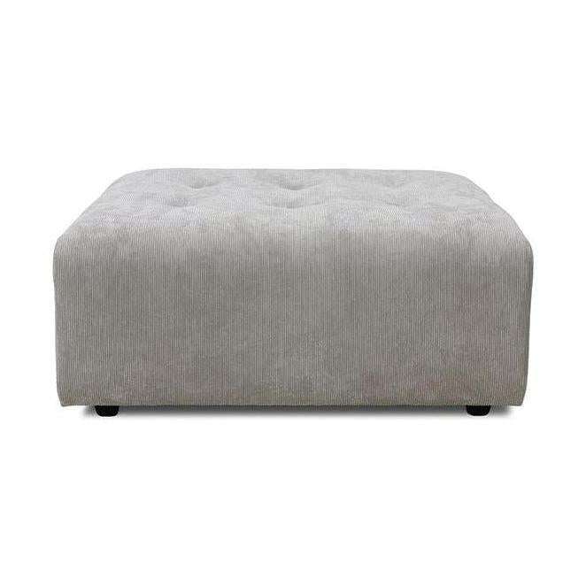 HKliving Vint hocker Corduroy Rib Cream