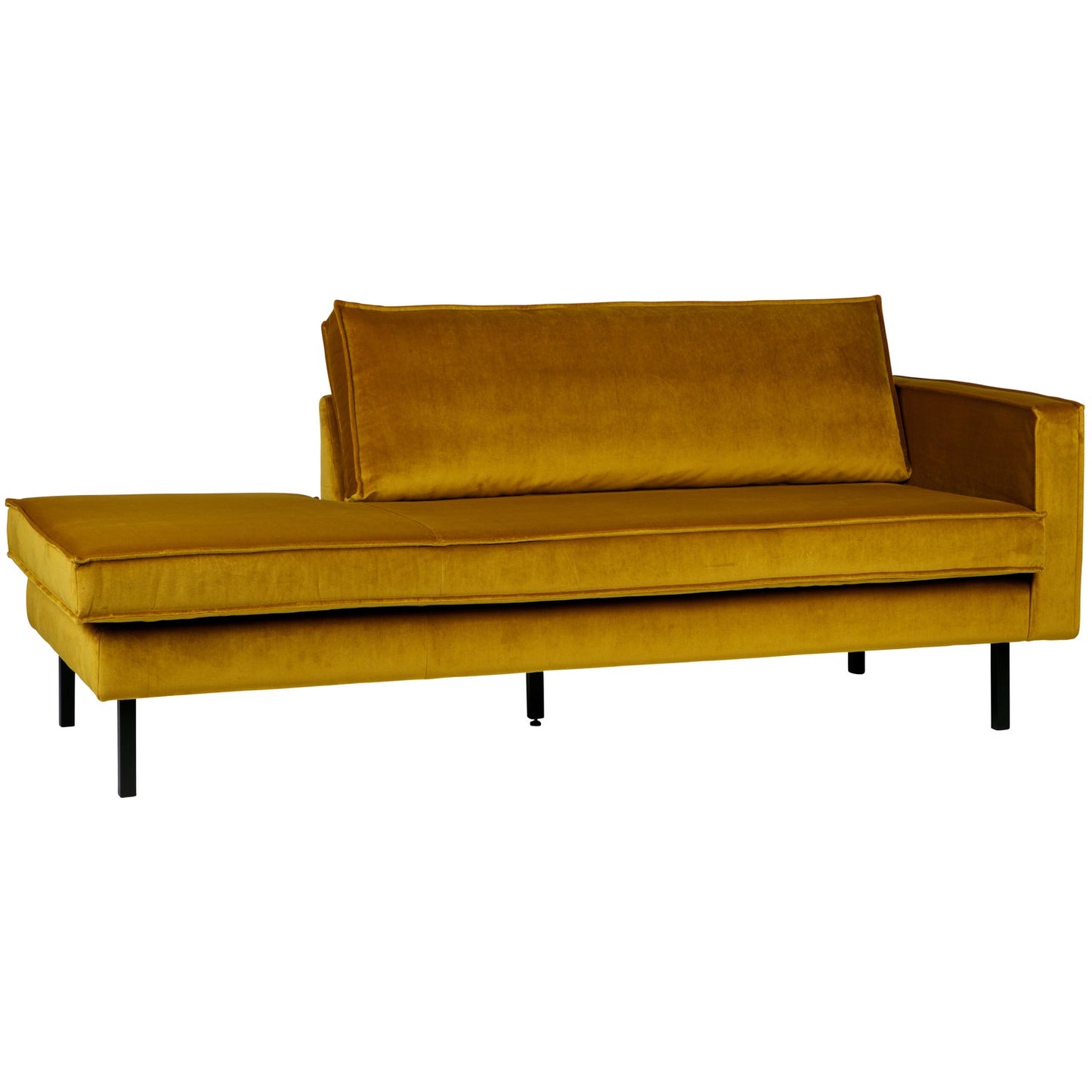 WOOOD Rodeo daybed rechts velvet Okergeel