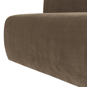 WOOOD Mojo Base eetkamerbank 164 cm velvet Taupe