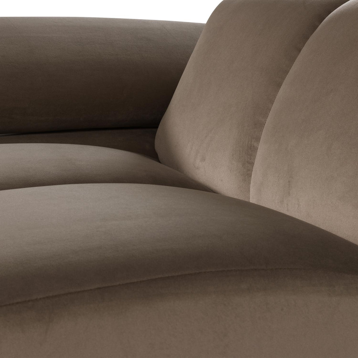 WOOOD Mojo 1-zits bank arm links velvet Taupe