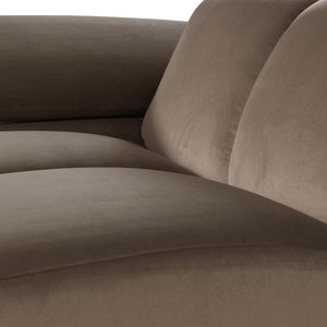 WOOOD Mojo 1-zits bank arm links velvet Taupe