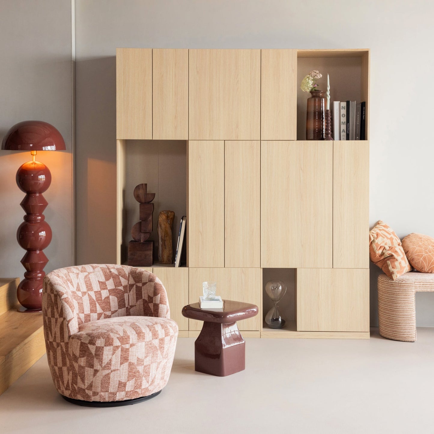WOOOD Build opbergkast 80 cm Naturel