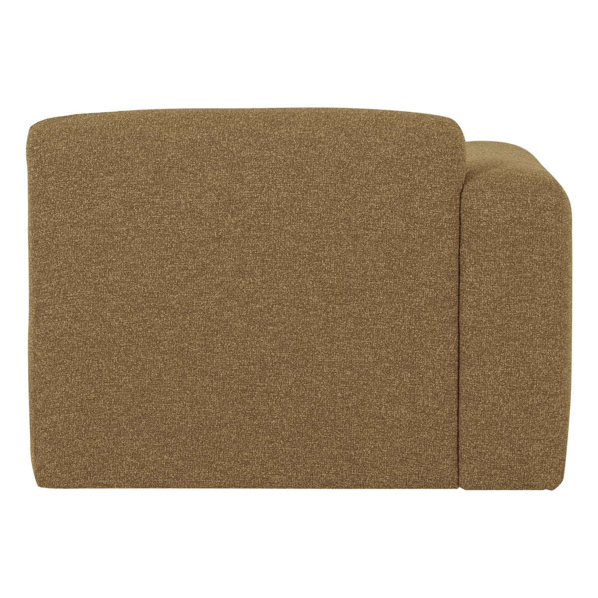 WOOOD Mojo Base 1-zits bank arm links bouclé Geel/Bruin