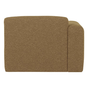 WOOOD Mojo Base 1-zits bank arm links bouclé Geel/Bruin