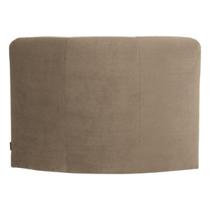 WOOOD Mojo Base eetbank hoek met rugleuning velvet Khaki