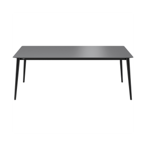 Mobitec Terra T0300 eettafel 240x100 cm keramiek Nero poot zwart