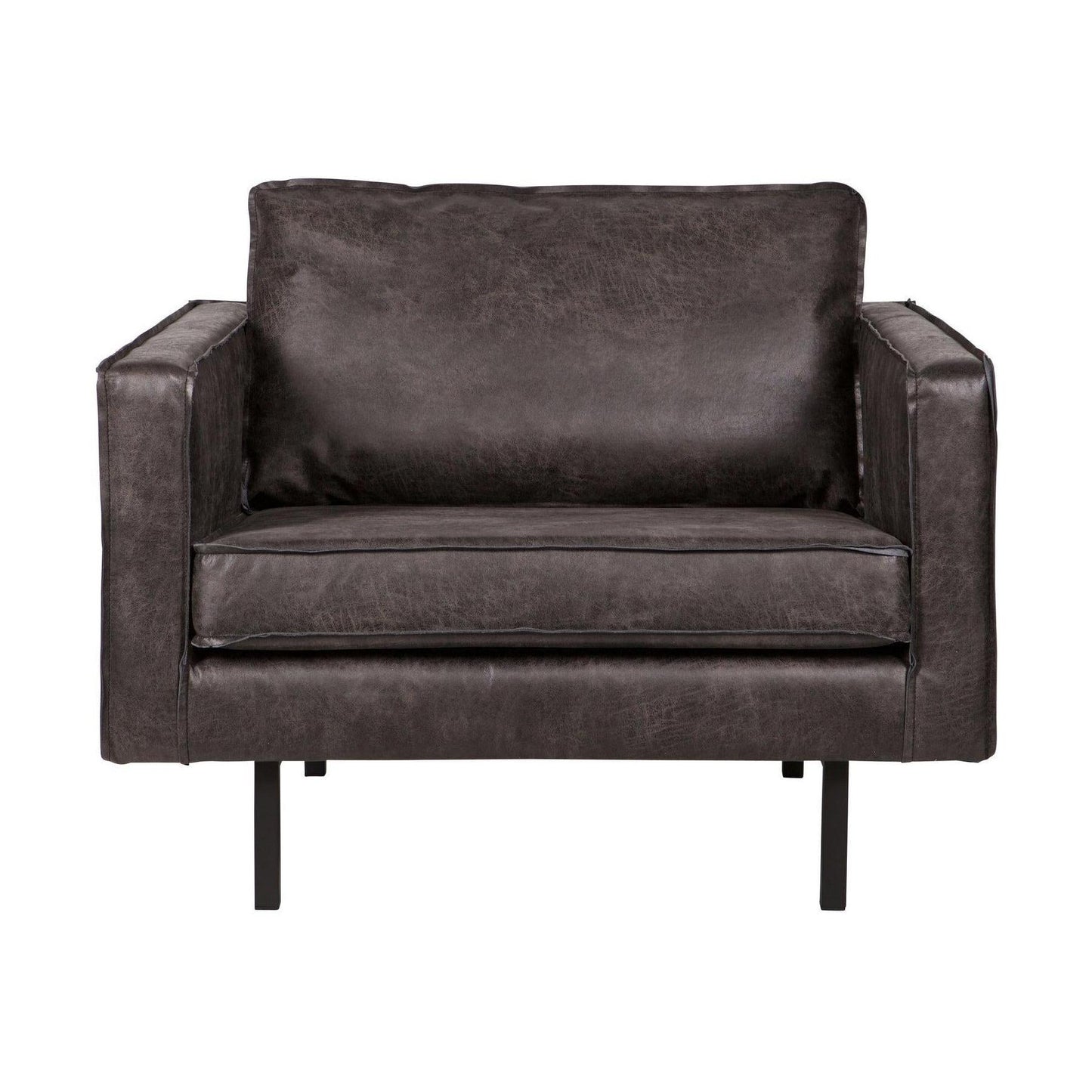 WOOOD Rodeo fauteuil eco-leer Zwart