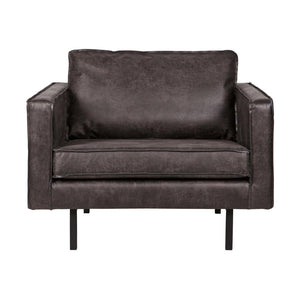WOOOD Rodeo fauteuil eco-leer Zwart