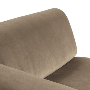 WOOOD Mojo Base chaise longue bank arm links velvet Khaki