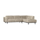 WOOOD Statement hoekbank rechts Structure Velvet Wheatfield