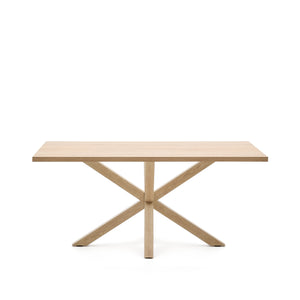 Kave Home Argo eettafel rechthoek 160x100 cm Natural/Natural