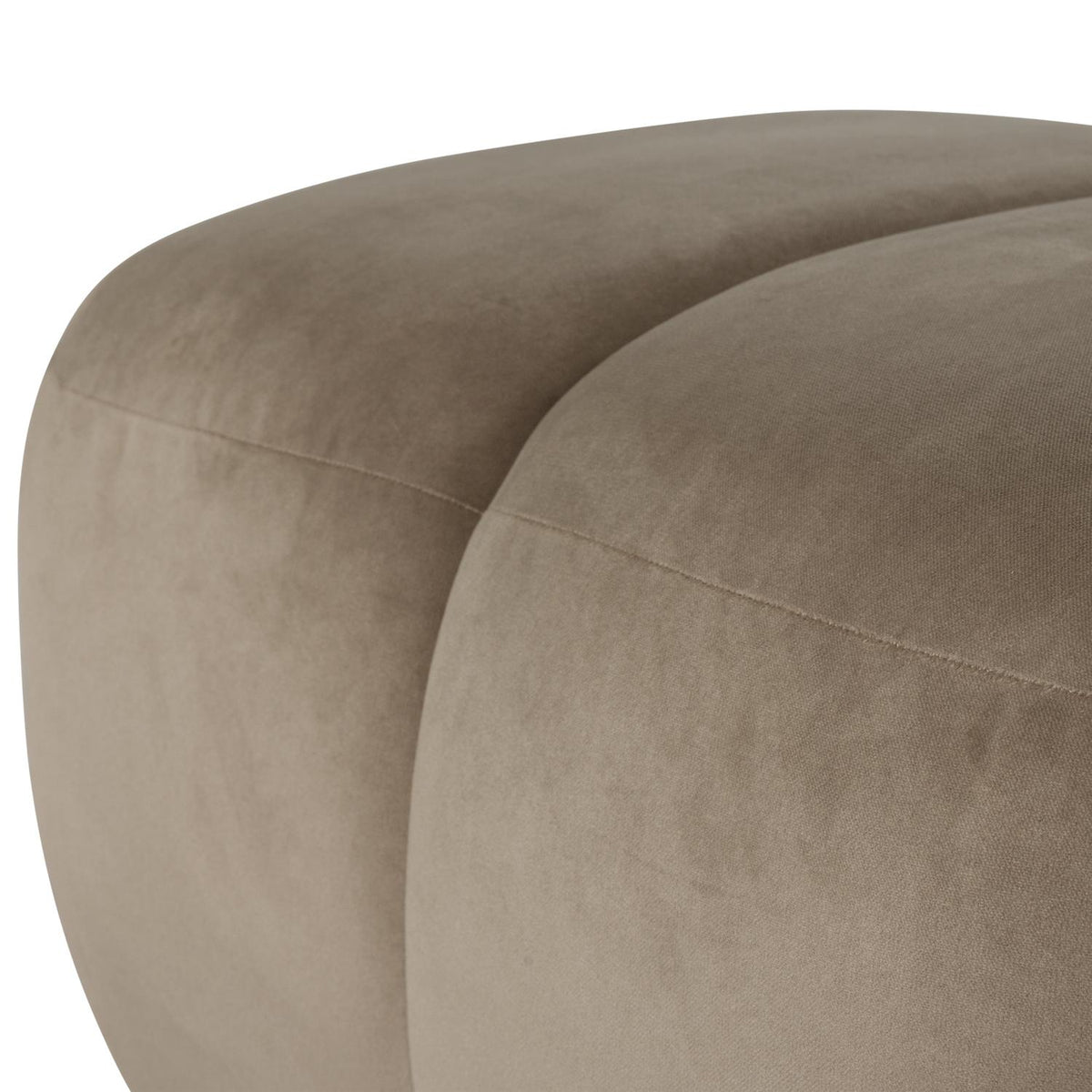 WOOOD Mojo poef velvet Khaki