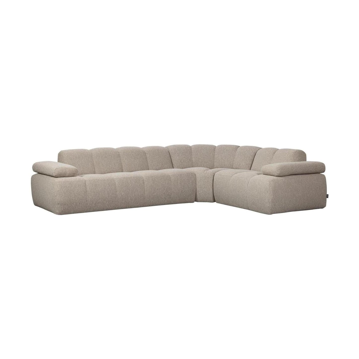 WOOOD Mojo hoekbank rechts bouclé Beige Melange