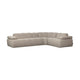 WOOOD Mojo hoekbank rechts bouclé Beige Melange