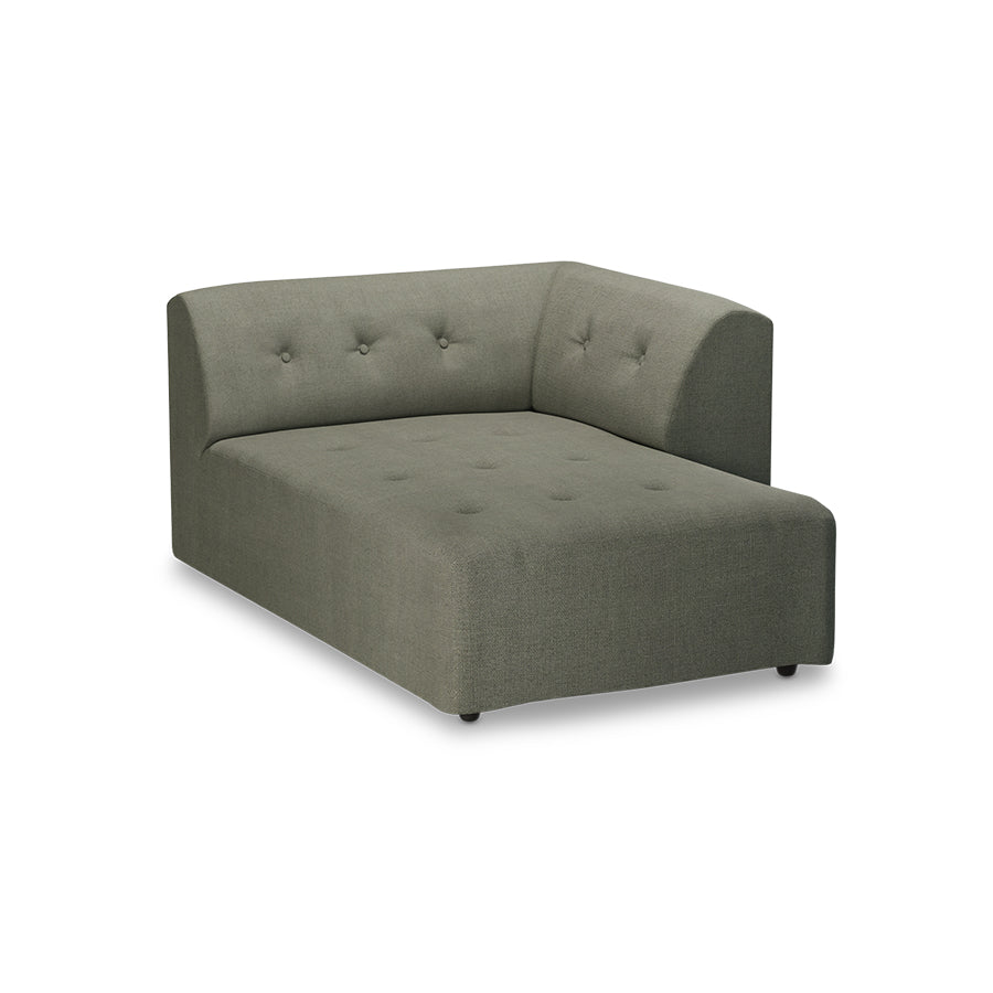 HKliving Vint bank right divan Linen Army Green