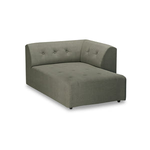 HKliving Vint bank right divan Linen Army Green