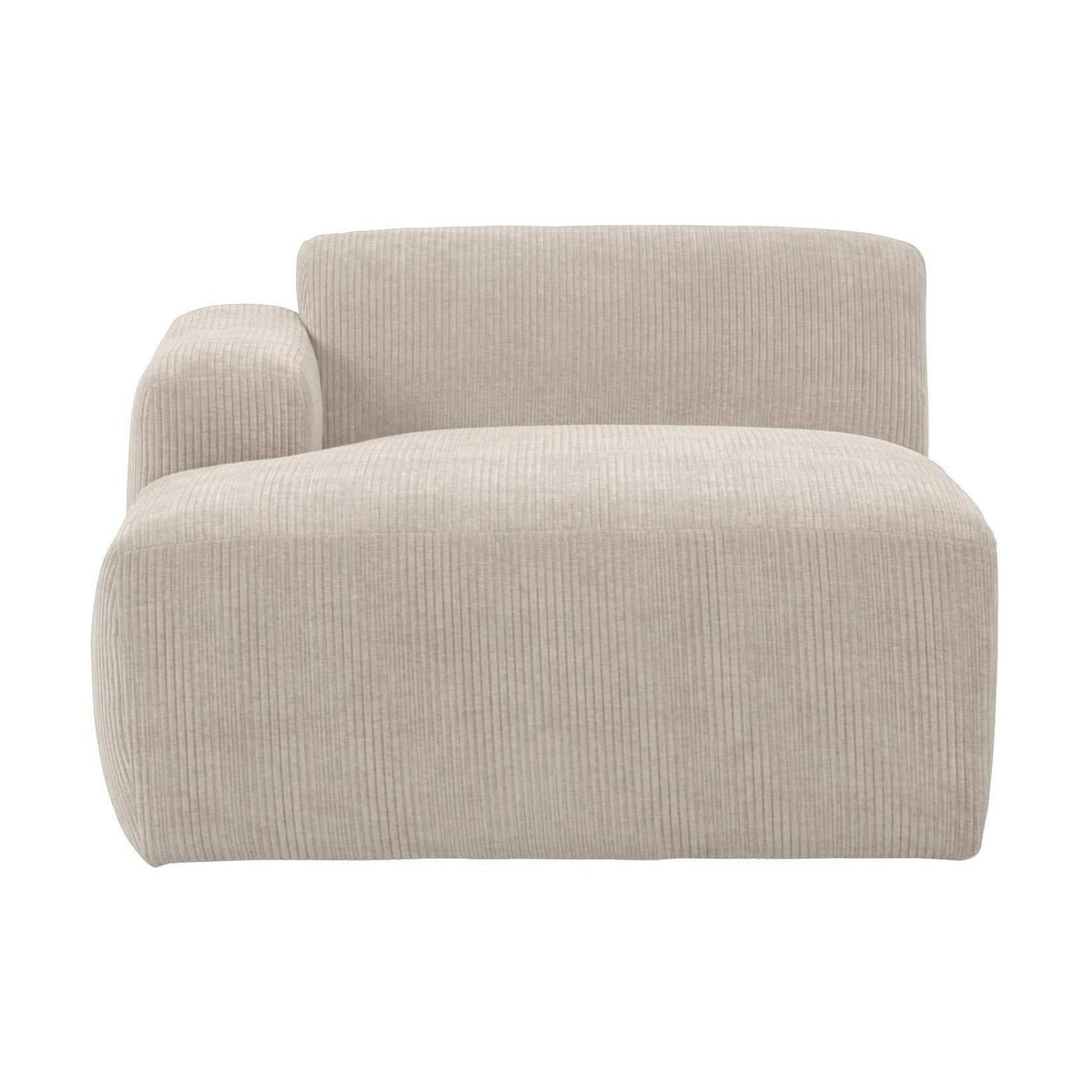 WOOOD Mojo Base chaise longue bank arm links rib Ecru