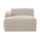 WOOOD Mojo Base chaise longue bank arm links rib Ecru