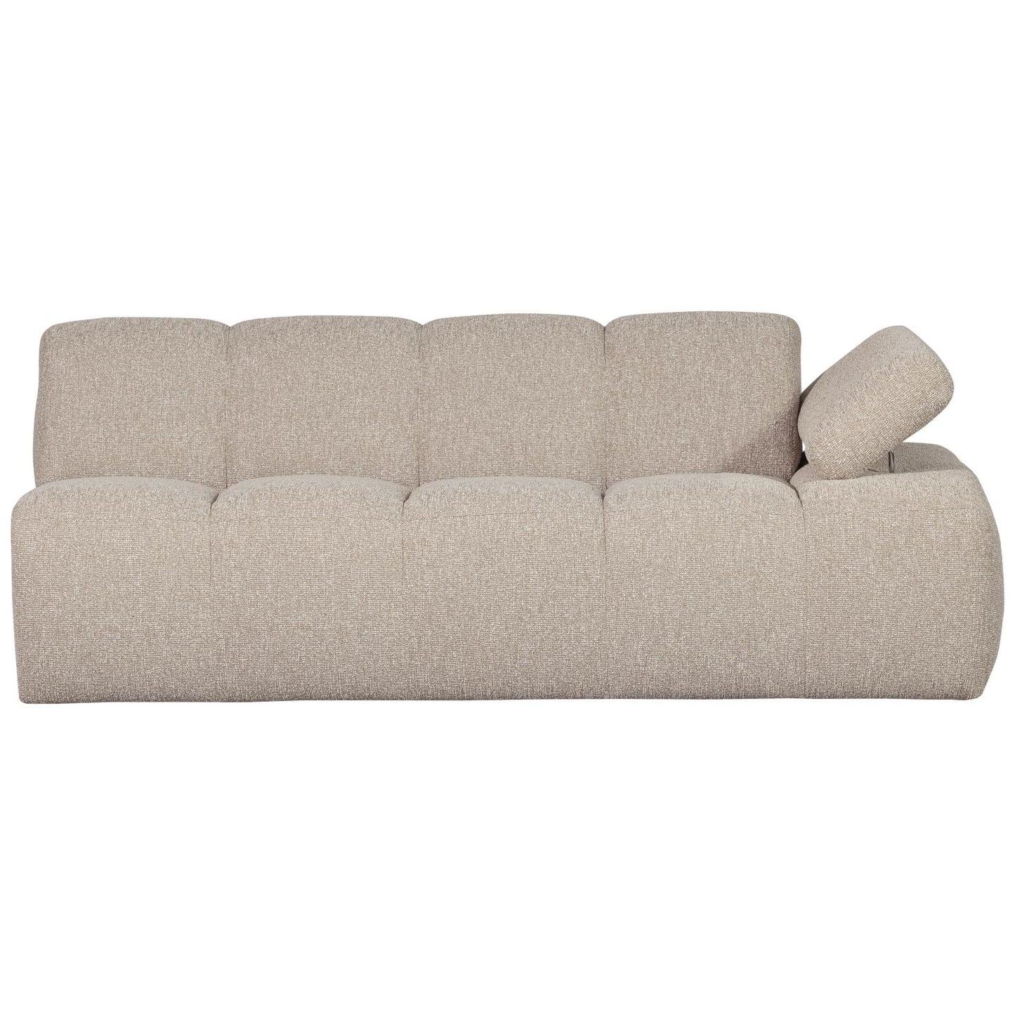 WOOOD Mojo 2-zits bank arm rechts bouclé Beige Melange
