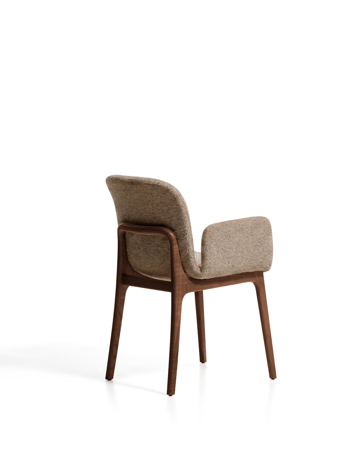 Kave Home Elnor eetkamerstoel met arm Brown