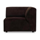HKliving Jax bank right end Royal Velvet Espresso