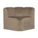 WOOOD Mojo eetbank hoek met rugleuning velvet Khaki