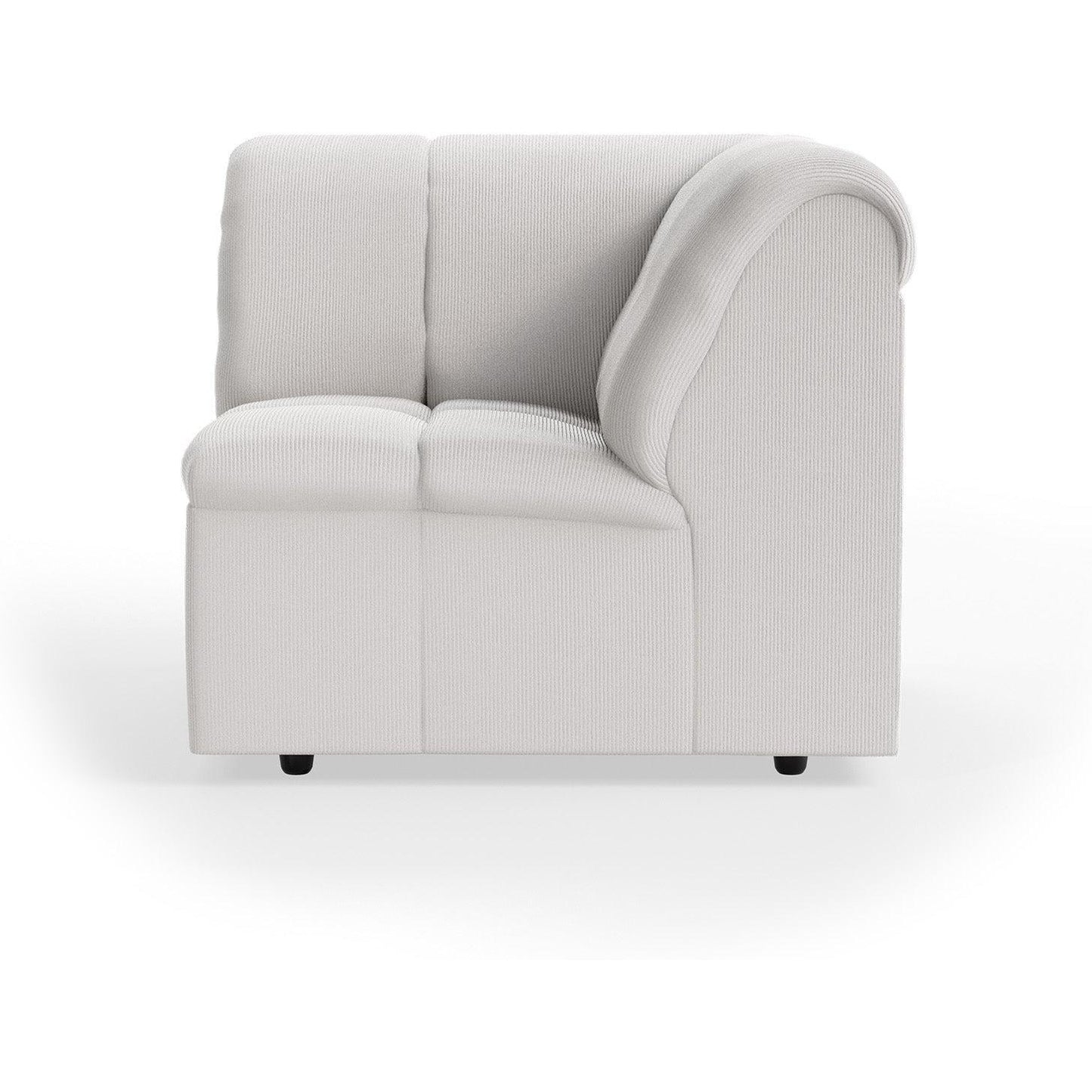 HKliving Wave bank corner Corduroy Rib Cream