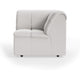 HKliving Wave bank corner Corduroy Rib Cream