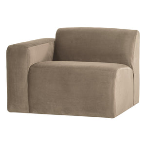 WOOOD Mojo Base 1-zits bank arm links velvet Khaki