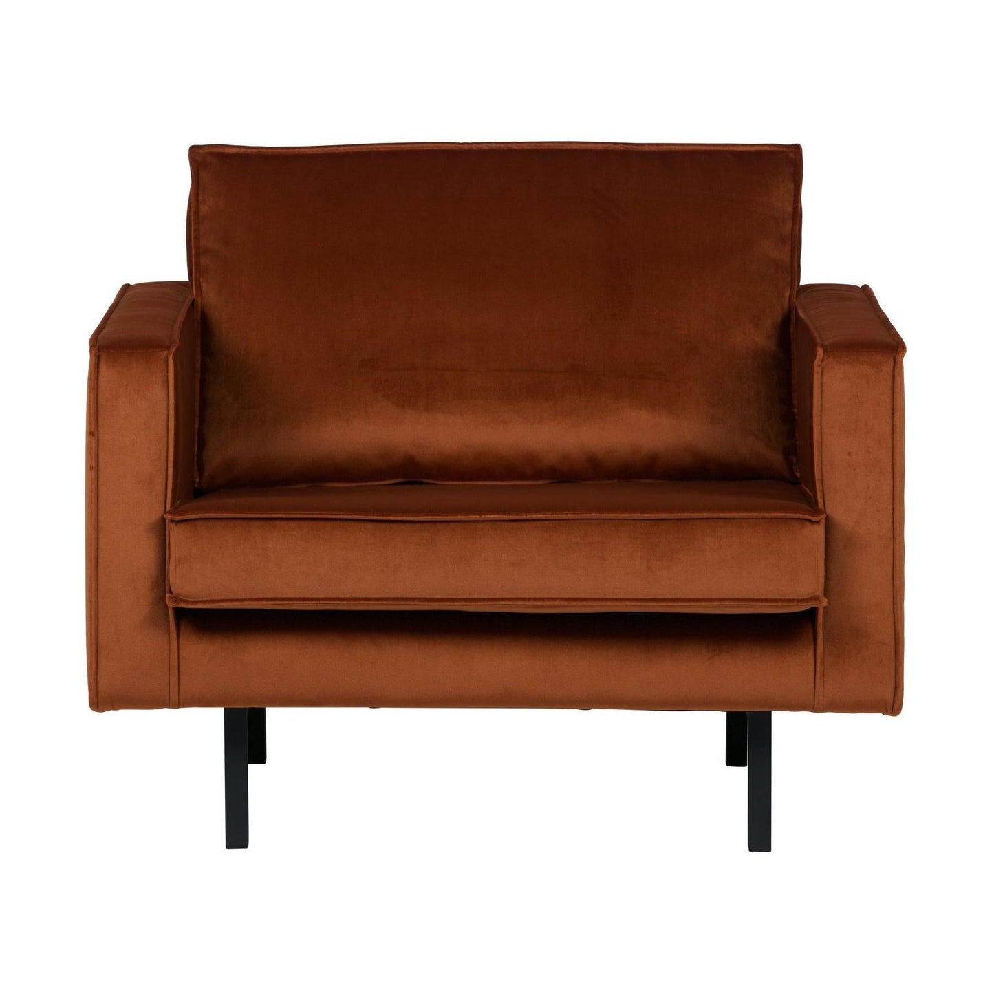 WOOOD Rodeo fauteuil velvet Roest