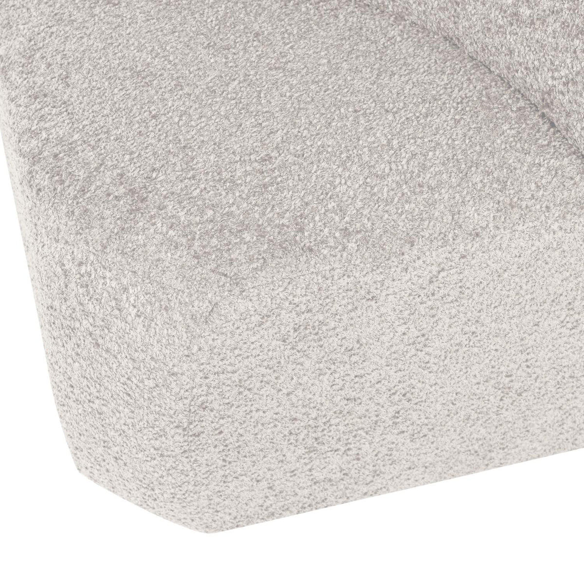 WOOOD Mojo Base eetbank hoek met rugleuning wollig Ecru