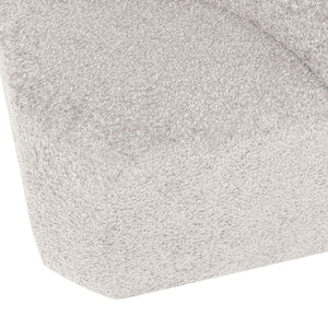 WOOOD Mojo Base eetbank hoek met rugleuning wollig Ecru