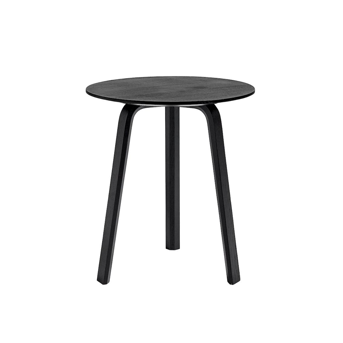 HAY Bella bijzettafel Ø45 H49 zwart gelakt eiken