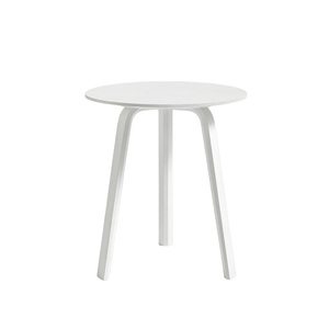 HAY Bella bijzettafel Ø45 H49 wit gelakt eiken