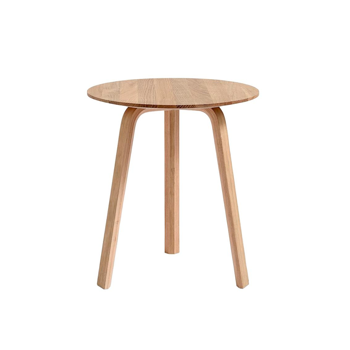 HAY Bella bijzettafel Ø45 H49 gelakt eiken